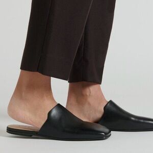 Marsell Black Leather Slip-On Mules